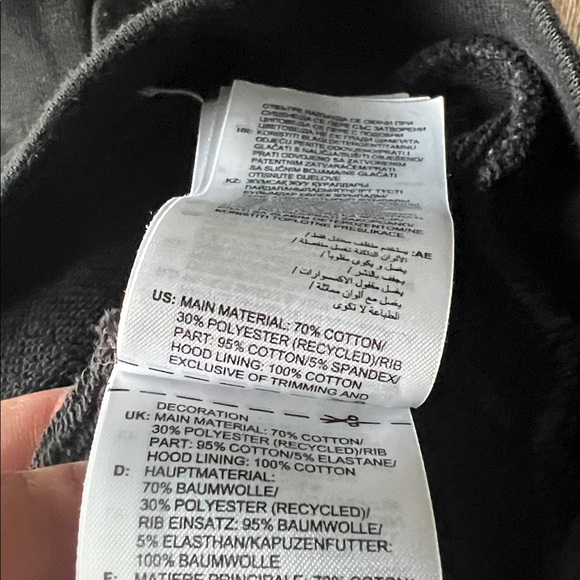 Adidas Black Hoodie Sweatshirt size 3T - Picture 5 of 5